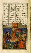 Iskander Meets with the Sages,from the Khamsa of Nizami